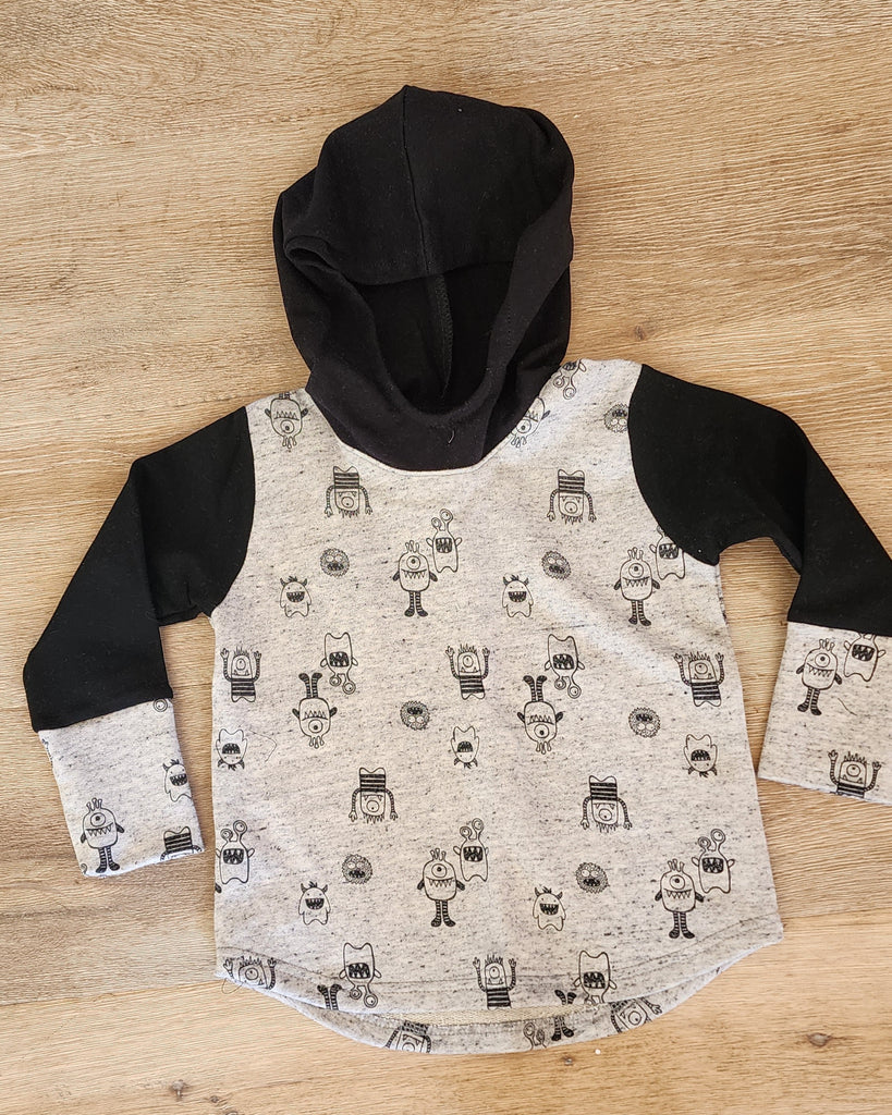 Black & Grey Monster Hoody