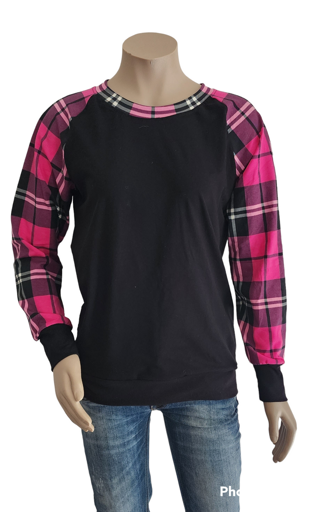 Pink Tartan Top