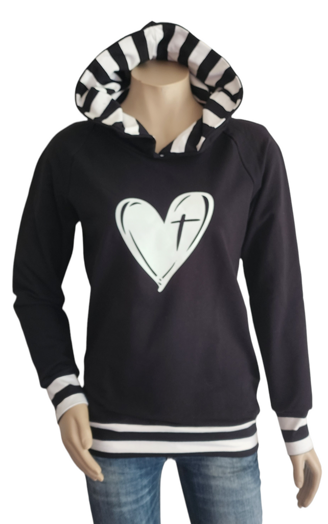 Black Heart Hoody