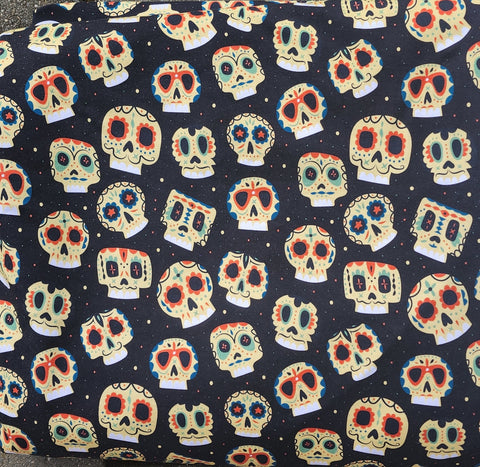 Skull Cotton Spandex Fabric
