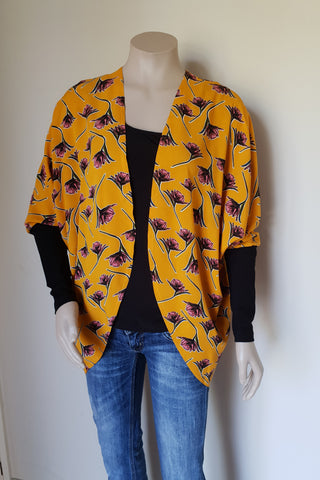 Mustard Floral Kimono