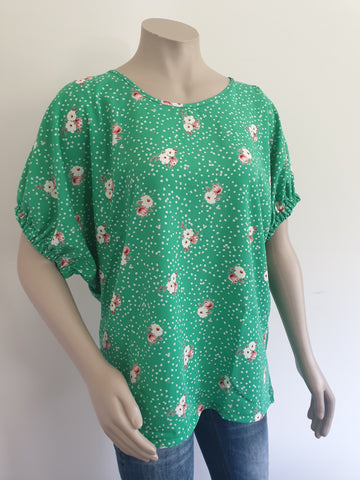 Green Floral DixieTop