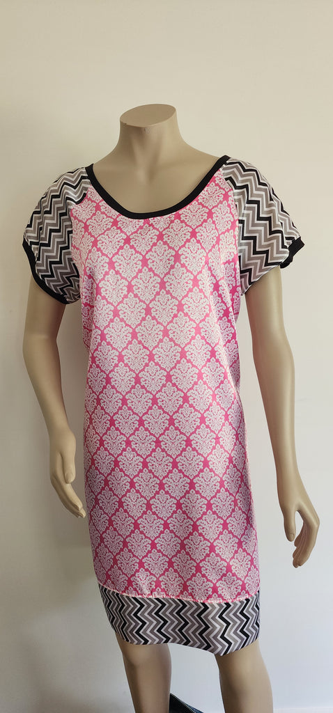 Damask Chevron Dress